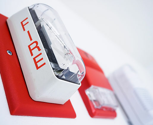 closeup of a Fire Alarm System in Glendale, Pasadena, Burbank, Montebello, Van Nuys, Alhambra, CA